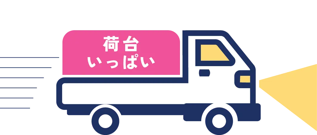 Mサイズの積載イメージ