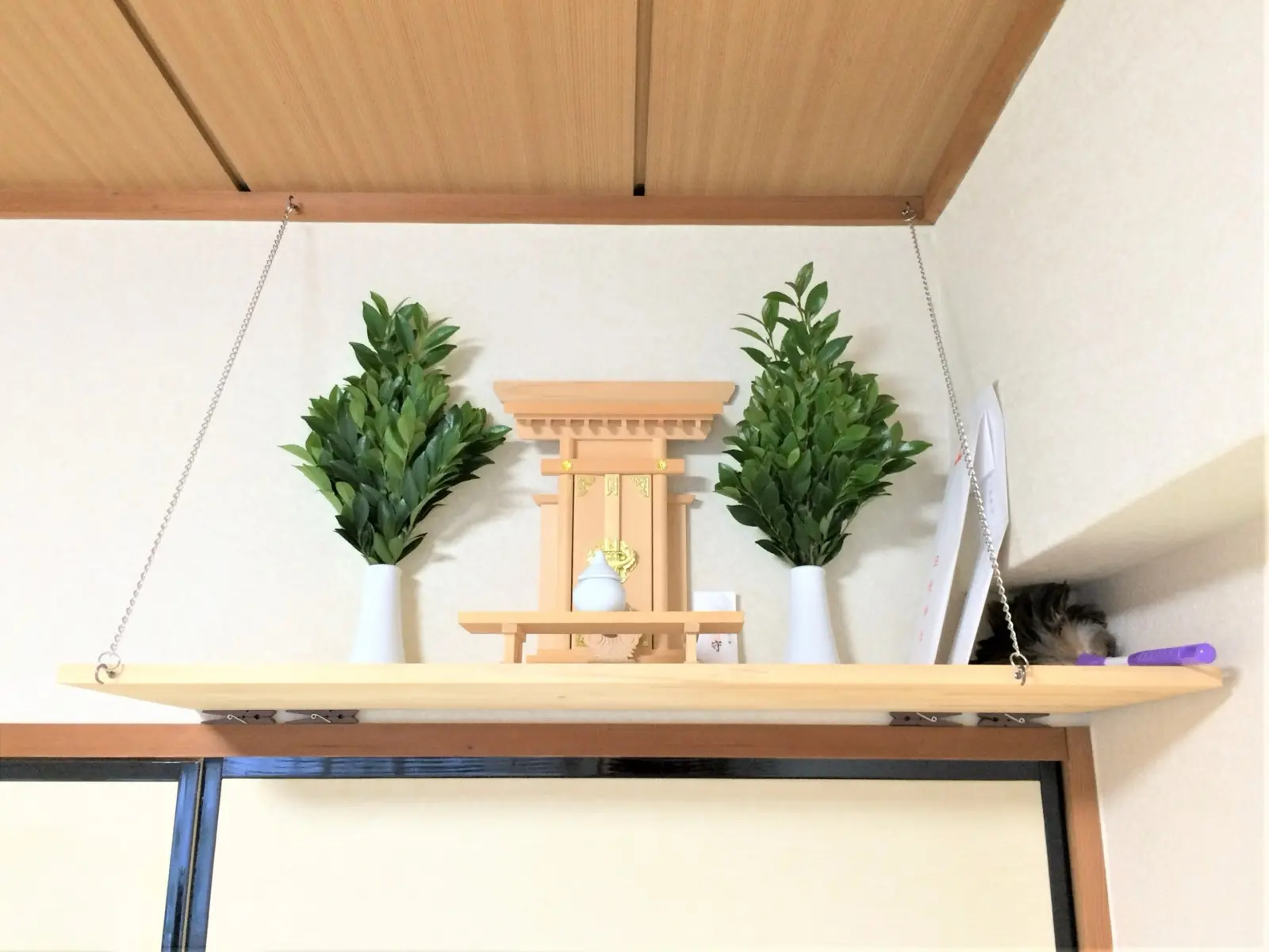 高い場所からの取り外しも